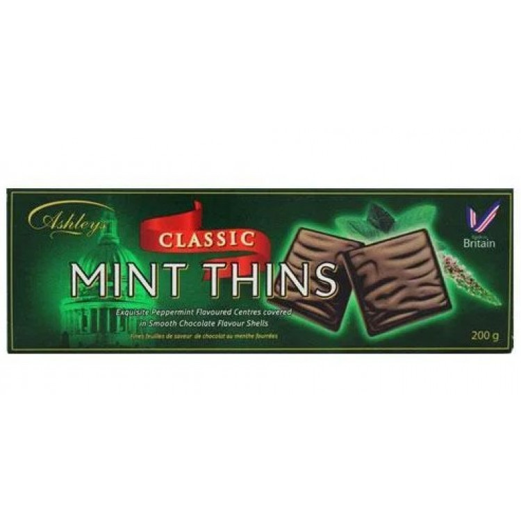 Шоколад Mint thins 200 г