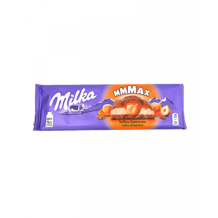 Шоколадка Milka Toffee Wholenut 300 г