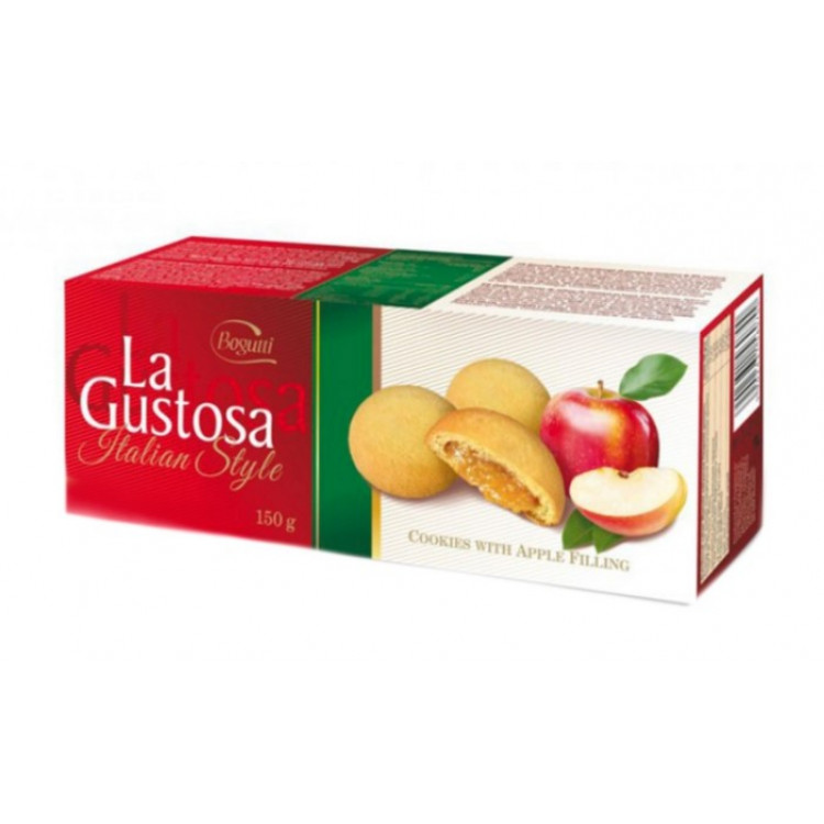 Печенье La Gustosa яблоко 150 г